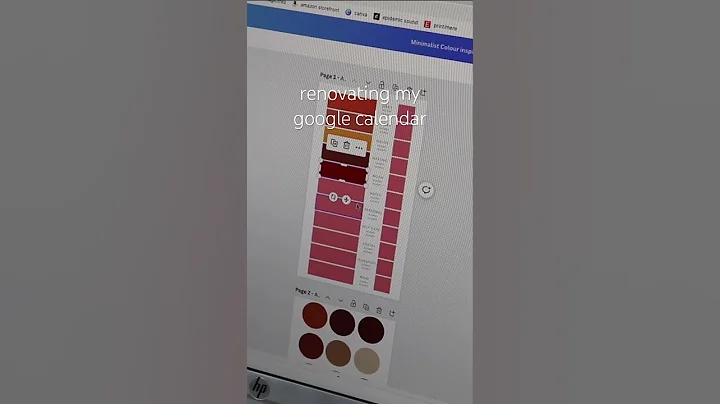 making my google calendar aesthetic for fall 🖊️🍂☕️ #googlecalendar #planning #organization
