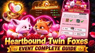 HEARTBOUND TWIN FOXES EVENT 🦊❤️ FULL GUIDE | ALL REWARDS, SWEET CAKE, GIFT BOX & 2 NEW SKINS! #games