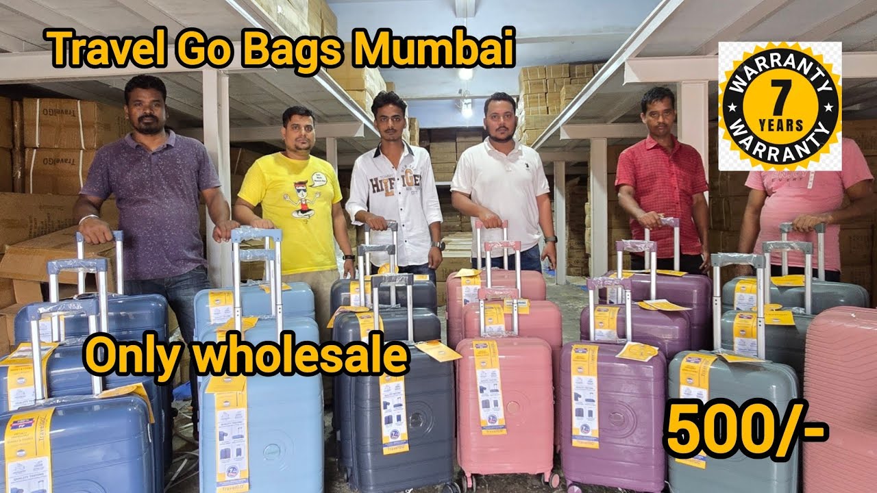 Travel Go Bags Crawford market Mumbai 7 Years Warranty ke sath Only wholesale