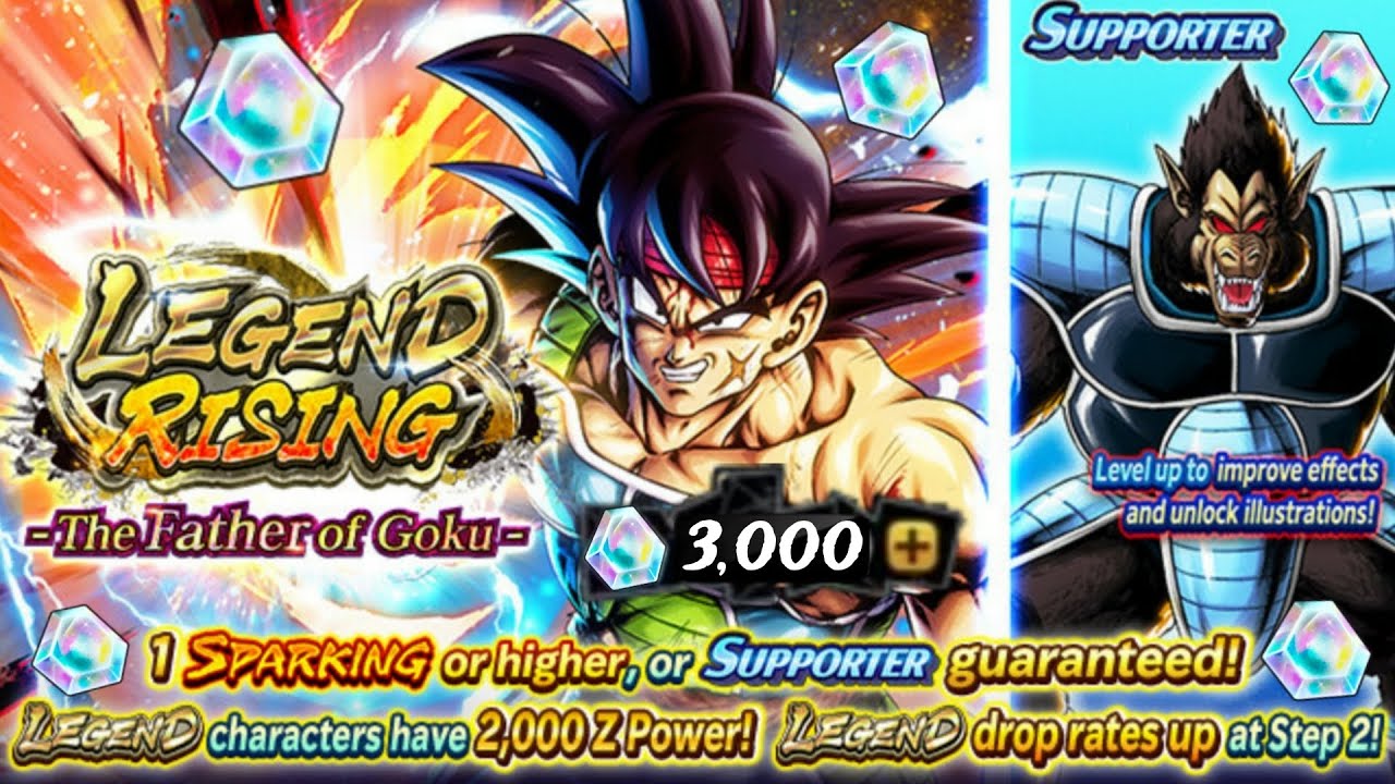 (Dragon Ball Legends) 3K CC LEGEND BARDOCK SUMMONS