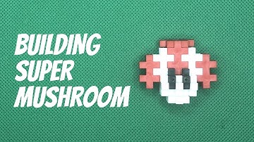 Plus-Plus: Building Super Mushroom 🎮 (Mario Video Game)