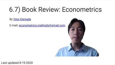 6.7) Book Review: Econometrics