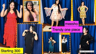 Meesho Trendy One Piece Dress Summer Dress Haul Starting 300 Super Affordable Lunch Dinner Outfit Youtube