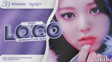 ITZY -「 LOCO 」- Full Screentime Distribution 「 SOOYU 」