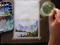 Painting a Winter Scene- Timelapse