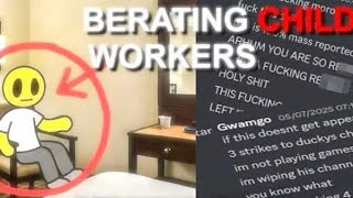 LEAKED GWAMGO MESSAGES BERATING 13 YO EDITOR FALSE STRIKING CHANNELS