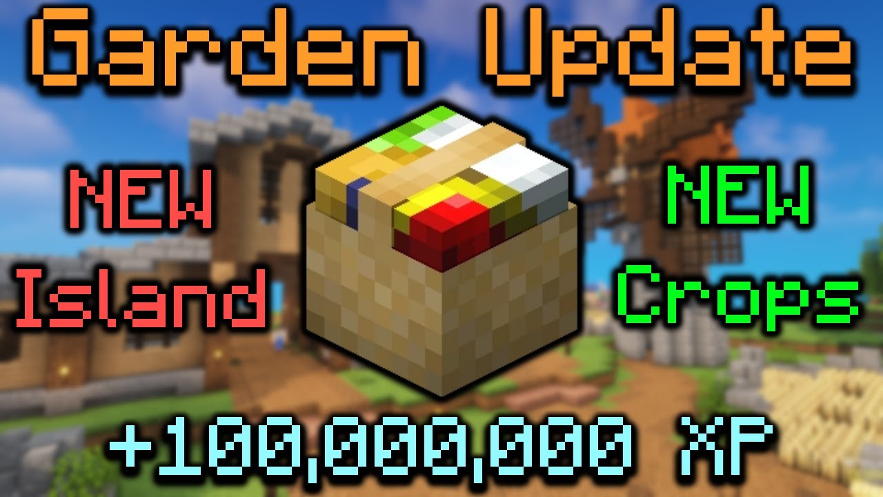 GARDEN UPDATE Leaks Farming Revamp (Hypixel Skyblock) - YouTube