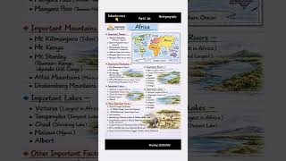 Continent in world complete details