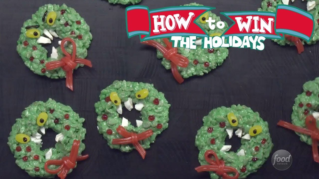 Nightmare Before Christmas-Inspired Cereal Wreaths | Food Network