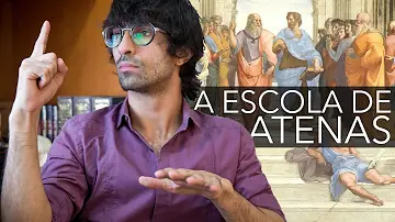 O que representa o afresco A Escola de Atenas?