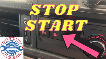 VW Transporter T6 Diesel How To Turn Off Or On The Stop Start System