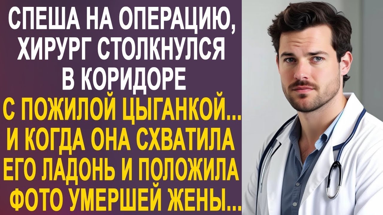 Спеша на операцию, хирург столкнулся с цыганкой. И когда она схватила его ладонь и положила фото