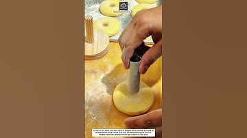 Dough Cutter Tool Innovation for Traditional Donut Making and Precision Shape #innovation