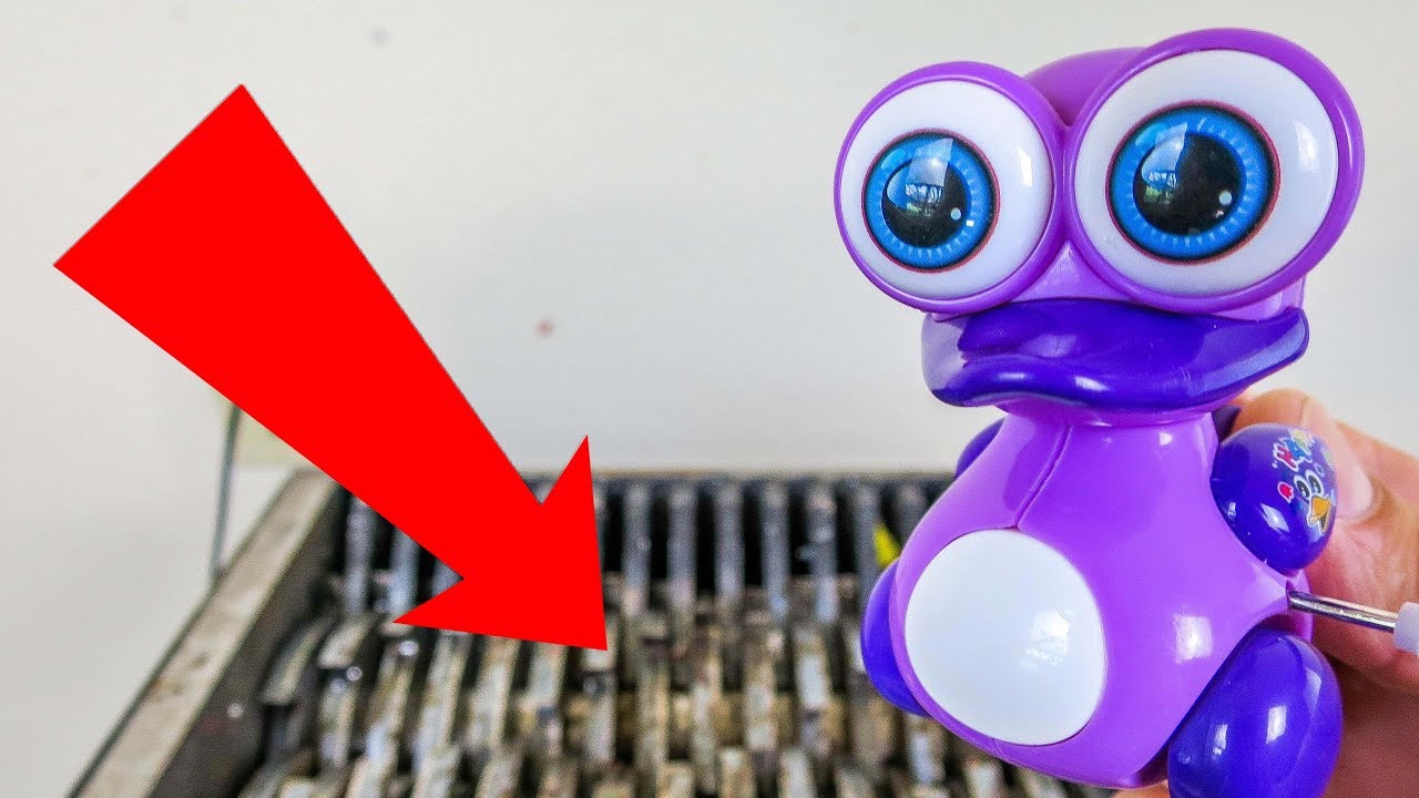 experiments for kids Shredding Wind-Up Duck Toys! What's Inside Wind-Up Duck toys??