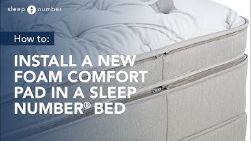 How to Open Your Sleep Number® Bed and Install a Foam Comfort Pad