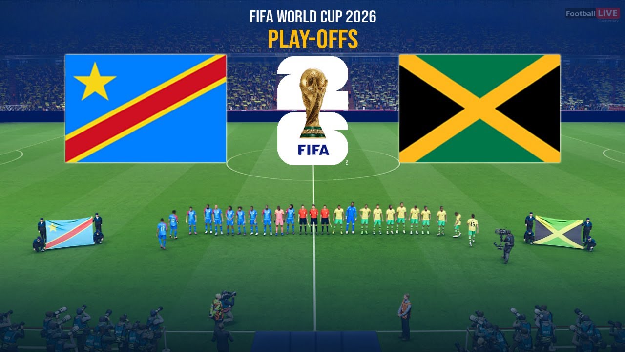 DR Congo vs Jamaica | Play-Offs Final FIFA World Cup 2026 Full Match | Simulation PES