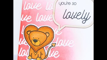 Create a Smile Stamps Die Cut Background Tutorial