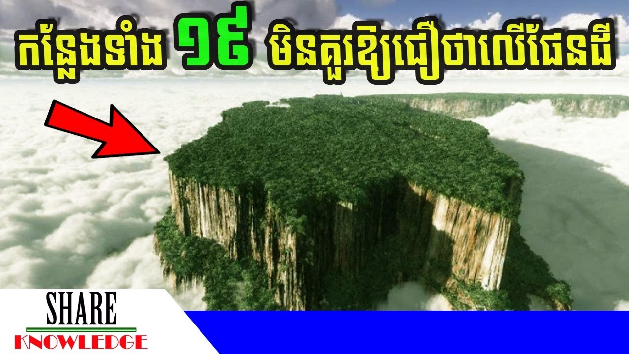 ទឹកដីទាំង ១៩ កន្លែង ដែលមិនគួរឲ្យជឿថាមានលើផែនដី