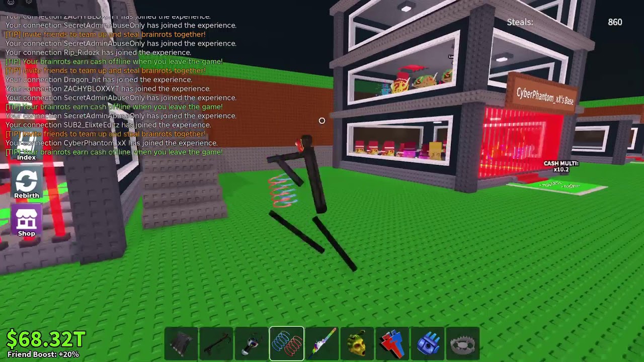 Steal a brainrot trading/warn trade akain