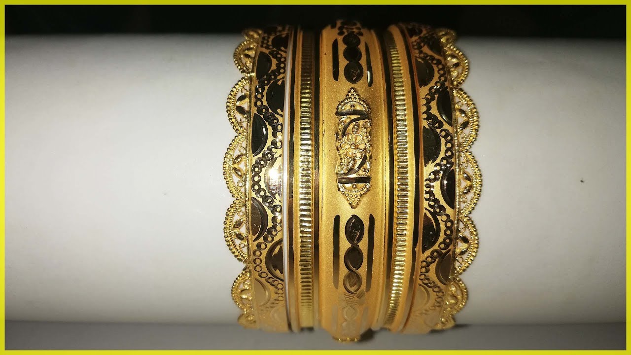 Gajra Set Design || Kangan design || fancy gajra || gold bangle ...