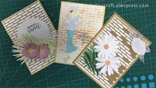 AlinaCraft(Alinacutle) 3 Ways to Use Brick Wall Background Dies