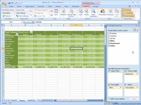 Excel Pivot Tables 2