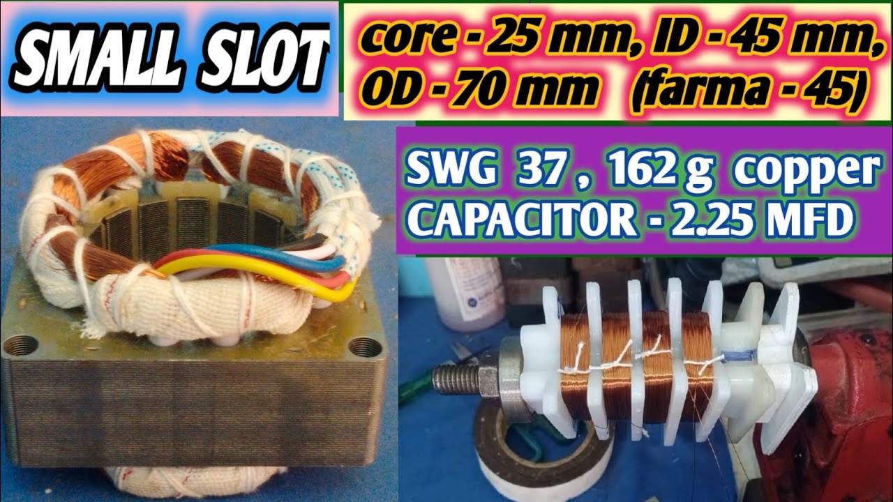 16 slot 25 mm table fan winding data!16 slot 1400 rpm table fan winding ...