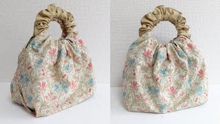 シュシュ バッグの作り方【DIY】Scrunchie Bag Tutorial.