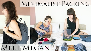Minimalist Packs 17 Liters for 1 Month of Travel || Interview & Packing with Megan