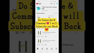 124/1000000 Subscribers Challenge 🎯 Day - 10 ❤️💎