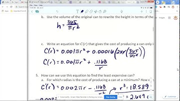 Topics 5.10-5.11 - Optimization (day 1 part 1)