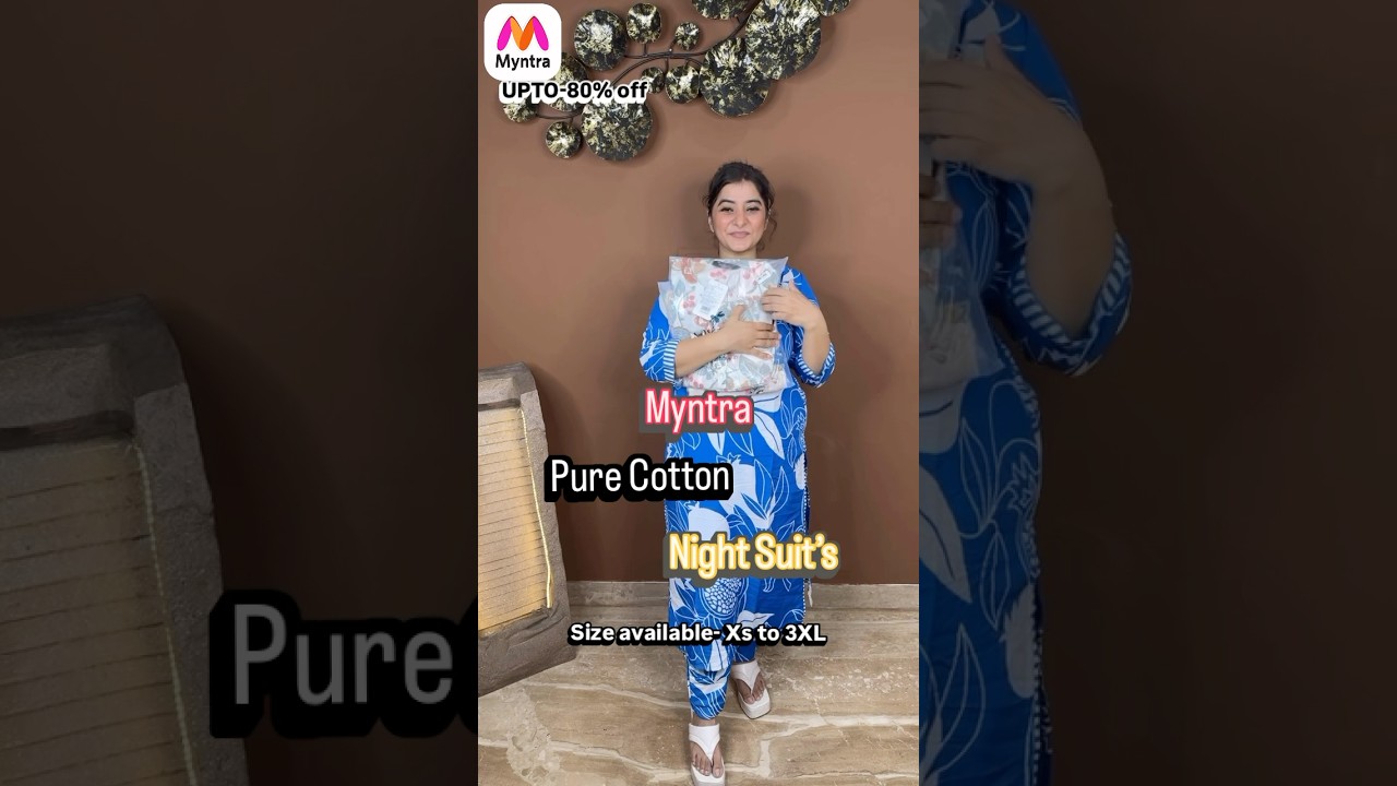 Myntra Plus Size Night Suit finds🫰🏻pure cotton- affordable 