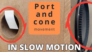 Port and cone movement in slow motion
