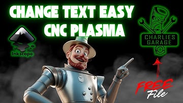 How To: Change Text In The Free Piston Garage File Using Inkscape For CNC Plasma Cutting
