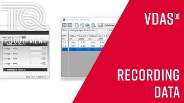 Recording Data in TecQuipment VDAS