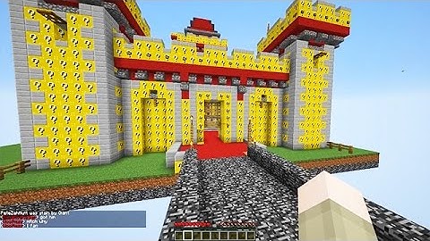 LUCKY BLOCKS RED VS BLUE SKY CASTLES MOD CHALLENGE - MINECRAFT MODDED MINI-GAME!