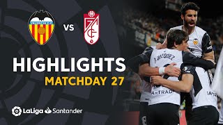Resumen de Valencia CF vs Granada CF (3-1)