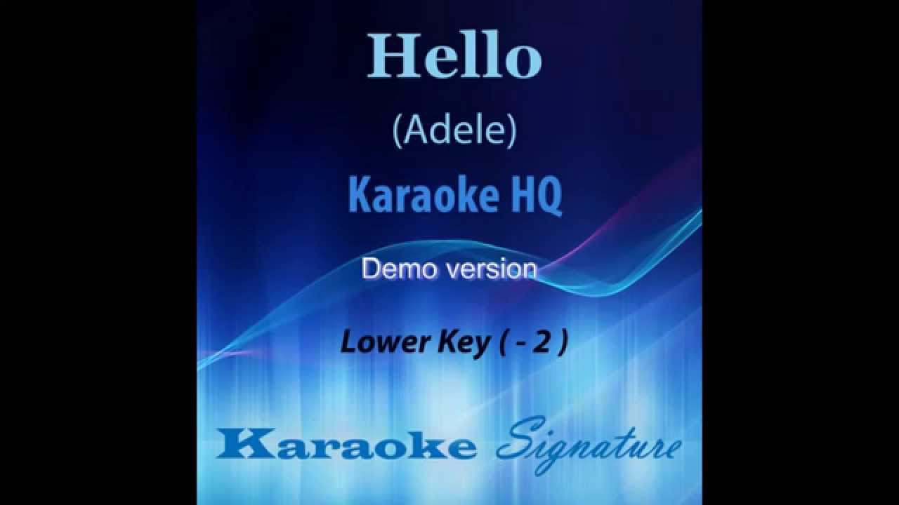 Hello Adele Karaoke - High Quality audio - by Karaoke Signature (Demo ...