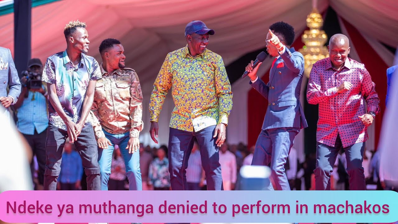 DRAMA IN MACHAKOS MASEKETE,KASOLO AND NDEKE DURING NYOTA LAUNCH 