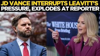LIVE | JD Vance UNEXPECTED Entry Into Karoline Leavitt’s Presser, slams reporters | Trump News Live