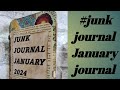 A quick Flip Through Of My Completed #junkjournaljanuary Journal