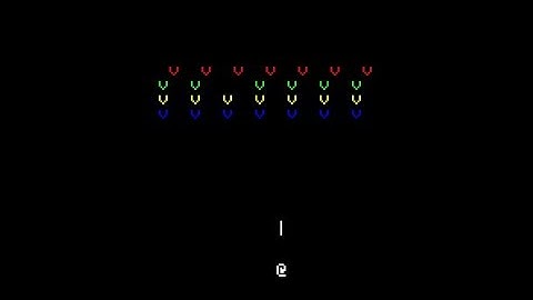 Space invader game for Oric in 10 line of BASIC!