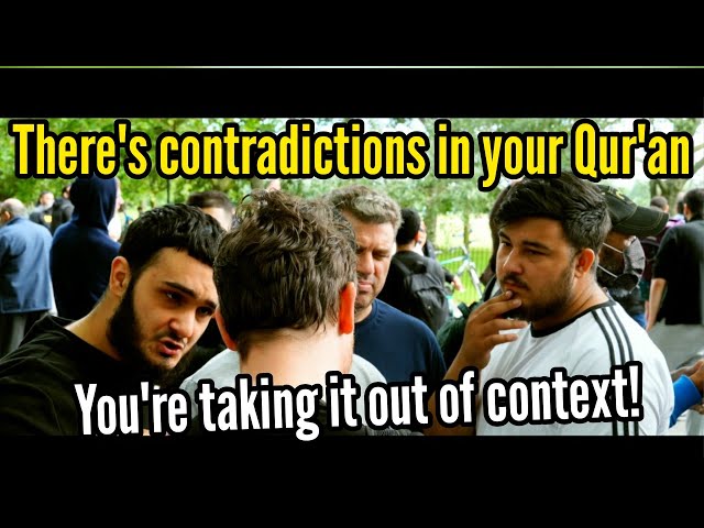 Contradictions in the Quran | Tawhid Exposed | Bob | Speakers' Corner class=