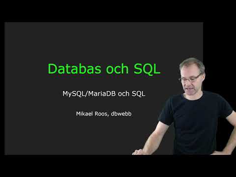 Databasteknik, relationsdatabaser och SQL (med Mikael)