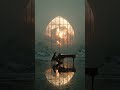 Echoes Beneath the Snow | Nordic Piano in the Moonlight #shorts
