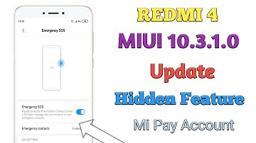Redmi 4 MIUI 10.3.1.0 Stable Update Hidden Feature,Mi pey