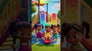 H for Hedgehog 🦔 ✨|Fun ABC Nursery rhymes🎶| Learning for Kids!”🌈 #Funforkids