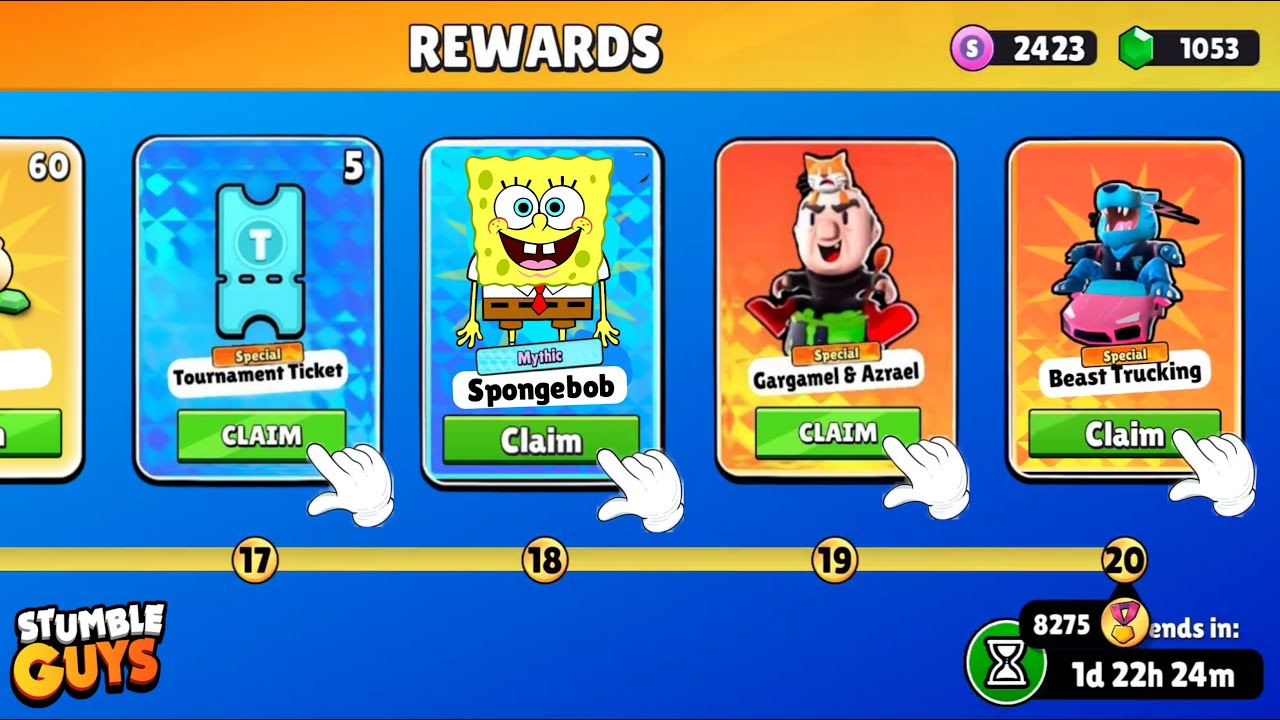 Stumble Guys on X: These new tournament rewards are just  😮‍💨💥😎💪🏆😍🔥😘🤌 Play the Stumble Guys tournaments NOW to claim all  rewards!!🔥  / X