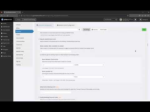 GymMaster In A Minute - Member Portal Settings