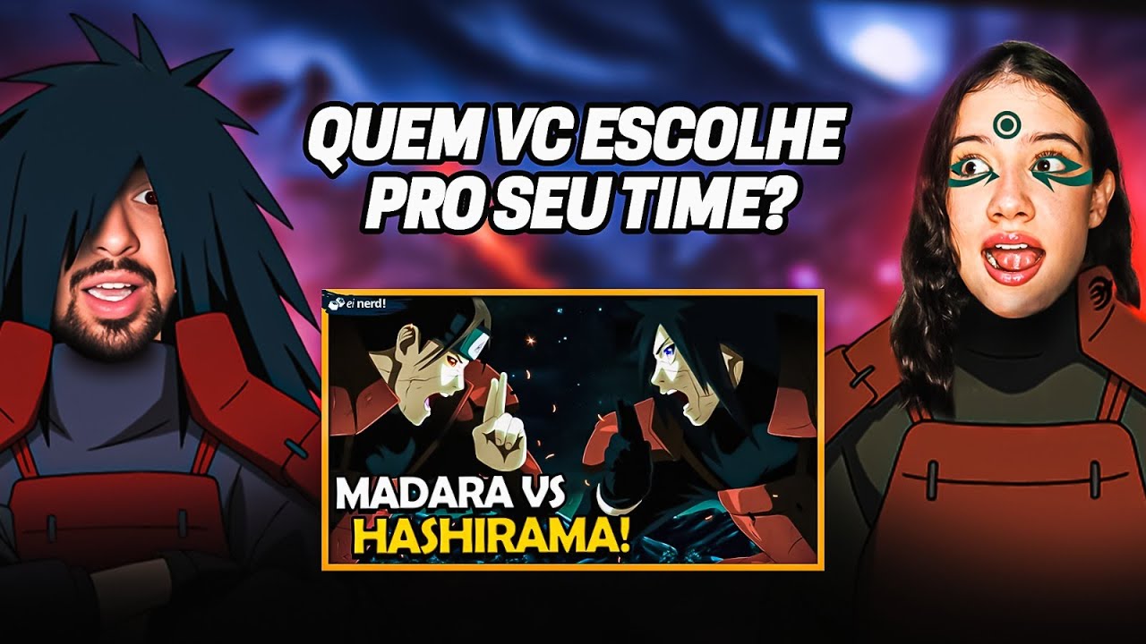 1ª VEZ Vendo MADARA VS  HASHIRAMA | VEJA COMO FOI - Ei Nerd React